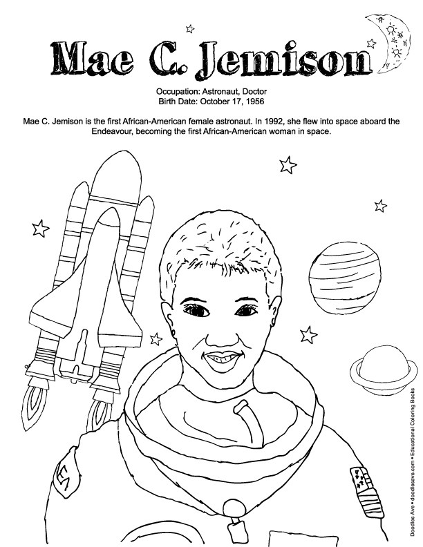 612x792 Mae Jemison Coloring Page Mae Jemison Coloring Page 28 Images Free