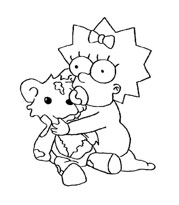Maggie Simpson Coloring Pages