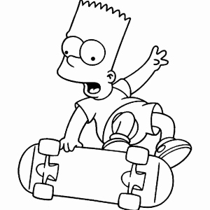 300x300 Maggie Simpson From The Simpsons Coloring Page Maggie Simpson