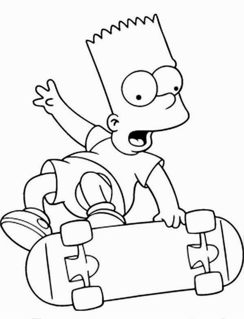 810x1062 Simpsons Coloring Pages The Simpsons