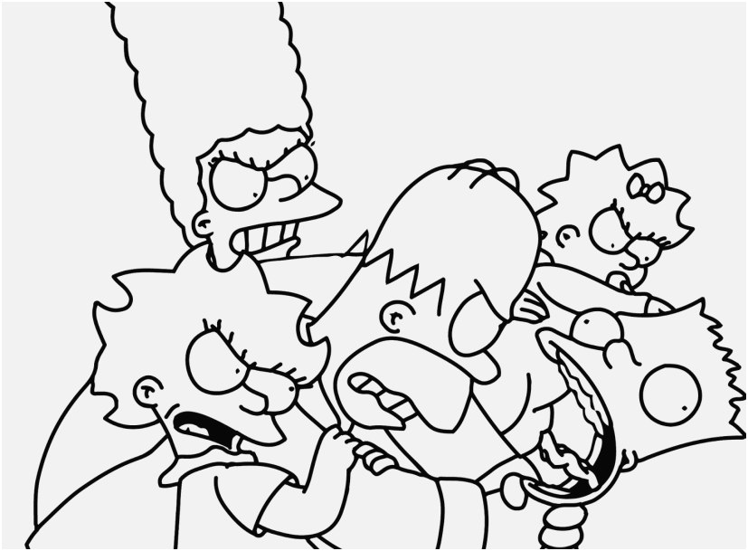 827x609 Coloring Pages Simpsons Printable Photographs Spectacular Lisa