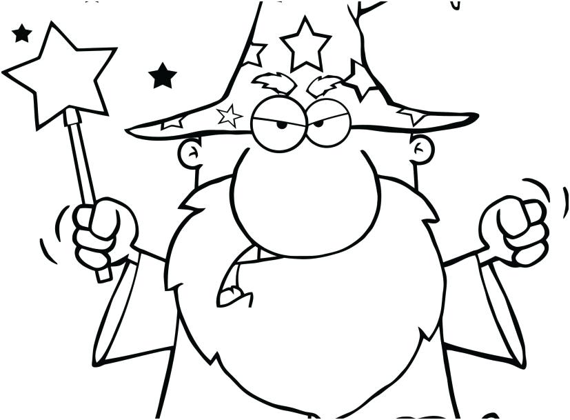 827x609 Wizard Coloring Page Wizard Hat Coloring Sheet Wizard101 Coloring