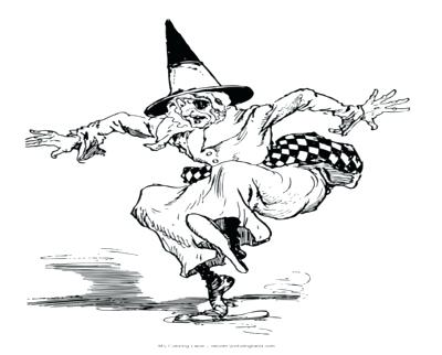 400x322 Coloring Page Hat Leversetdujourinfo Witch Hat Coloring Page