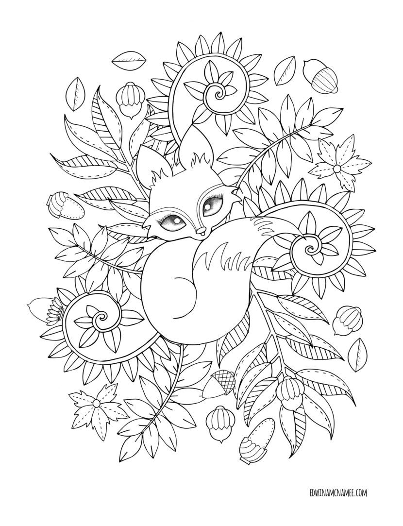 830x1083 Autumn Magic Edwina Mc Namee Coloring Pages