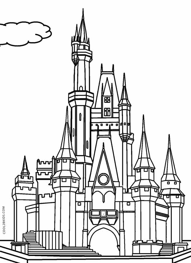 654x900 Disney Castle Coloring Pages 13