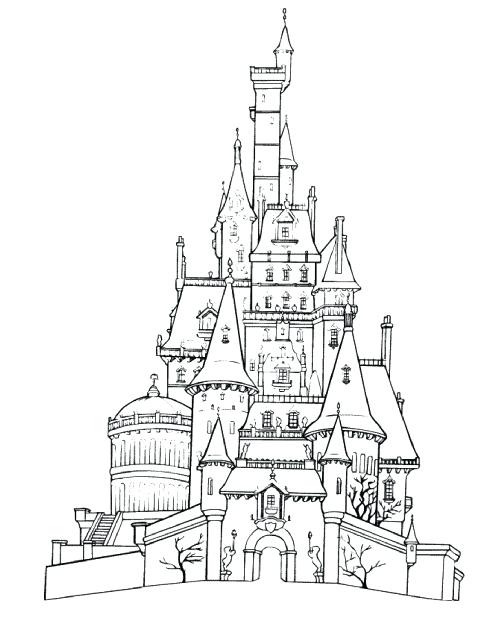492x632 Disney Castle Coloring Pages Castle Coloring Page Images Disney