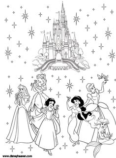 236x321 Free Disney Coloring Page Features Cinderella's Castle And All
