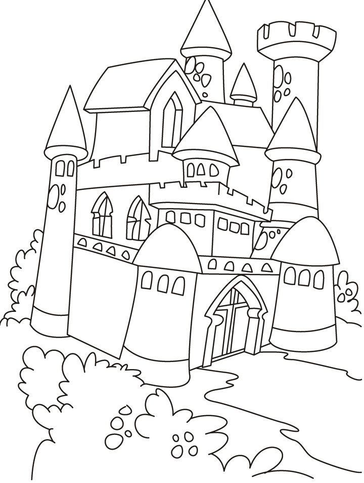 720x954 Free Printable Castle Coloring Pages For Kids