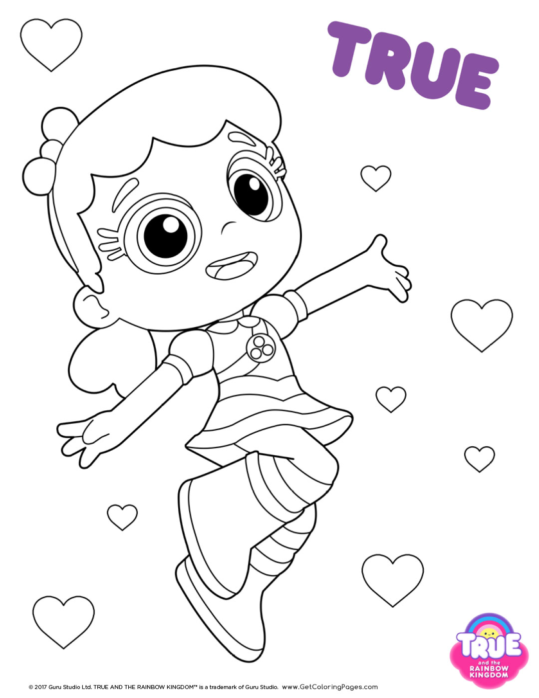 1080x1400 True And The Rainbow Kingdom Coloring Pages