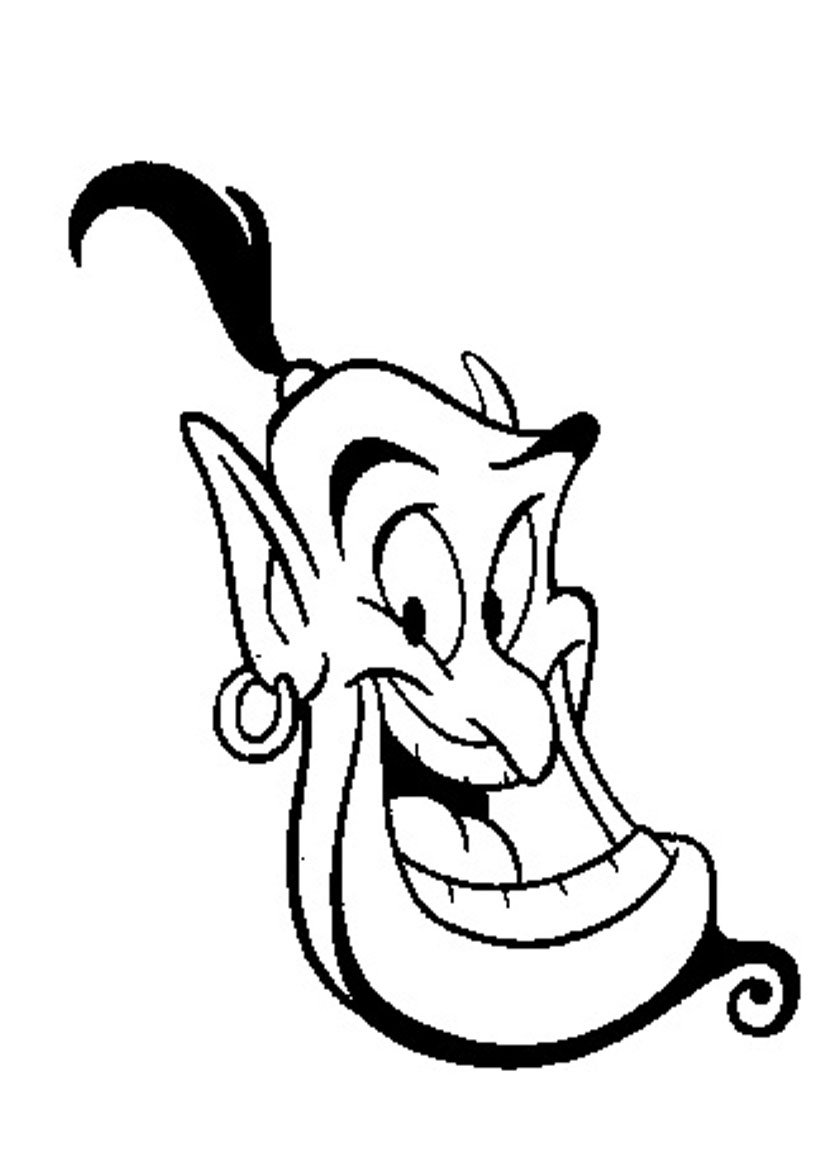 Magic Lamp Coloring Pages