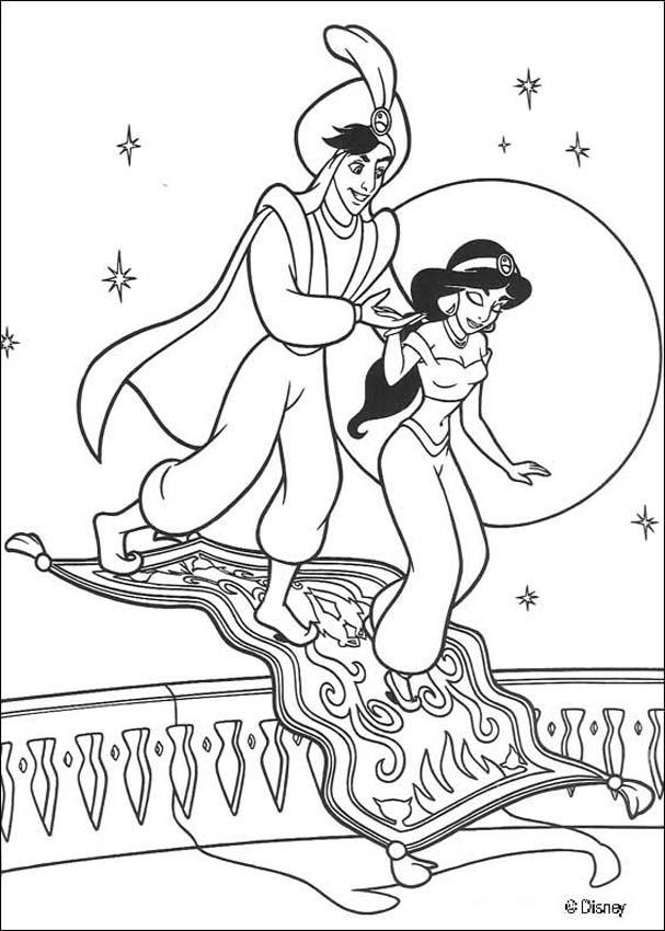 607x850 Aladdin Coloring Pages Aladdin And The Magic Lamp Coloring Pages