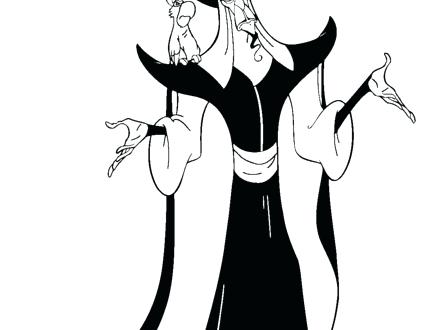 440x330 Jafar Coloring Pages The Genie From The Magic Lamp Coloring Page