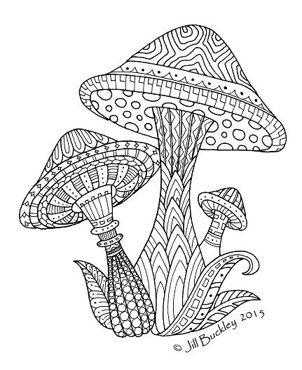 Magic Mushroom Coloring Pages