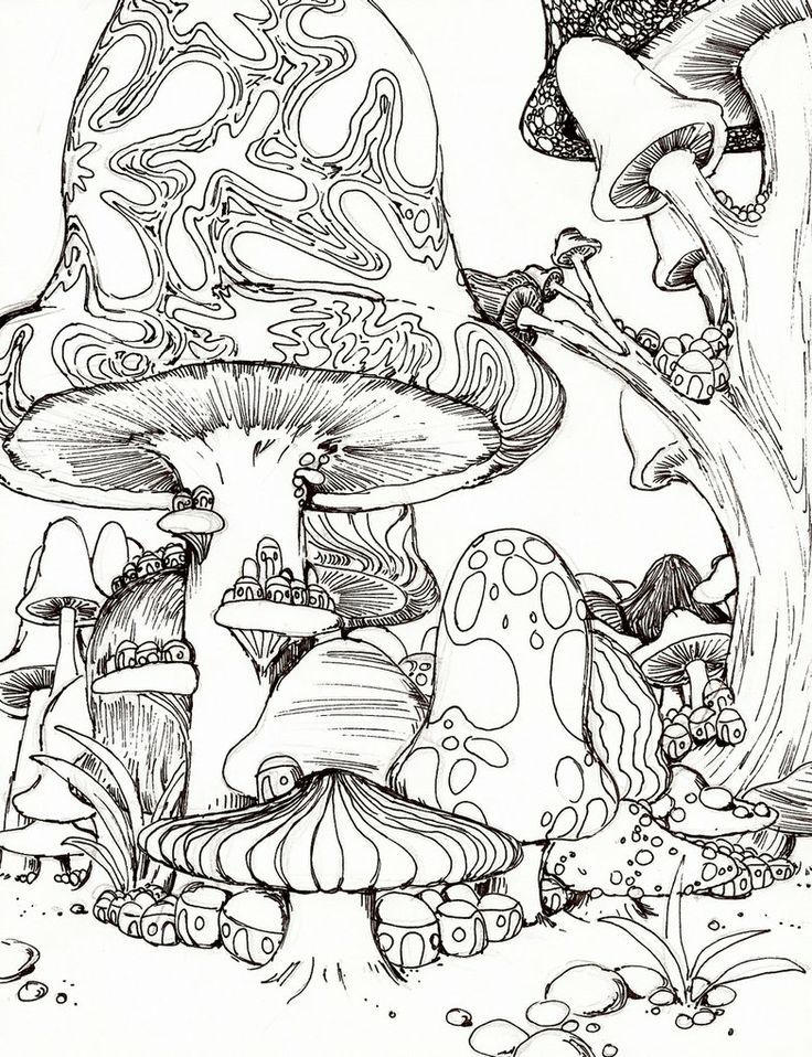 736x958 Psychedelic Mushroom Coloring Pages Psychedelic Mushroom C