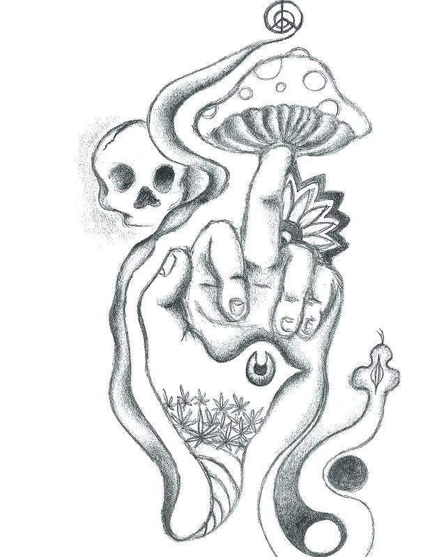 620x800 Trippy Mushroom Coloring Pages Coloring Pages Collage By