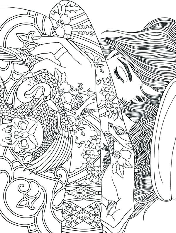 600x797 Trippy Coloring Pages Free Psychedelic Mushroom Coloring Pages