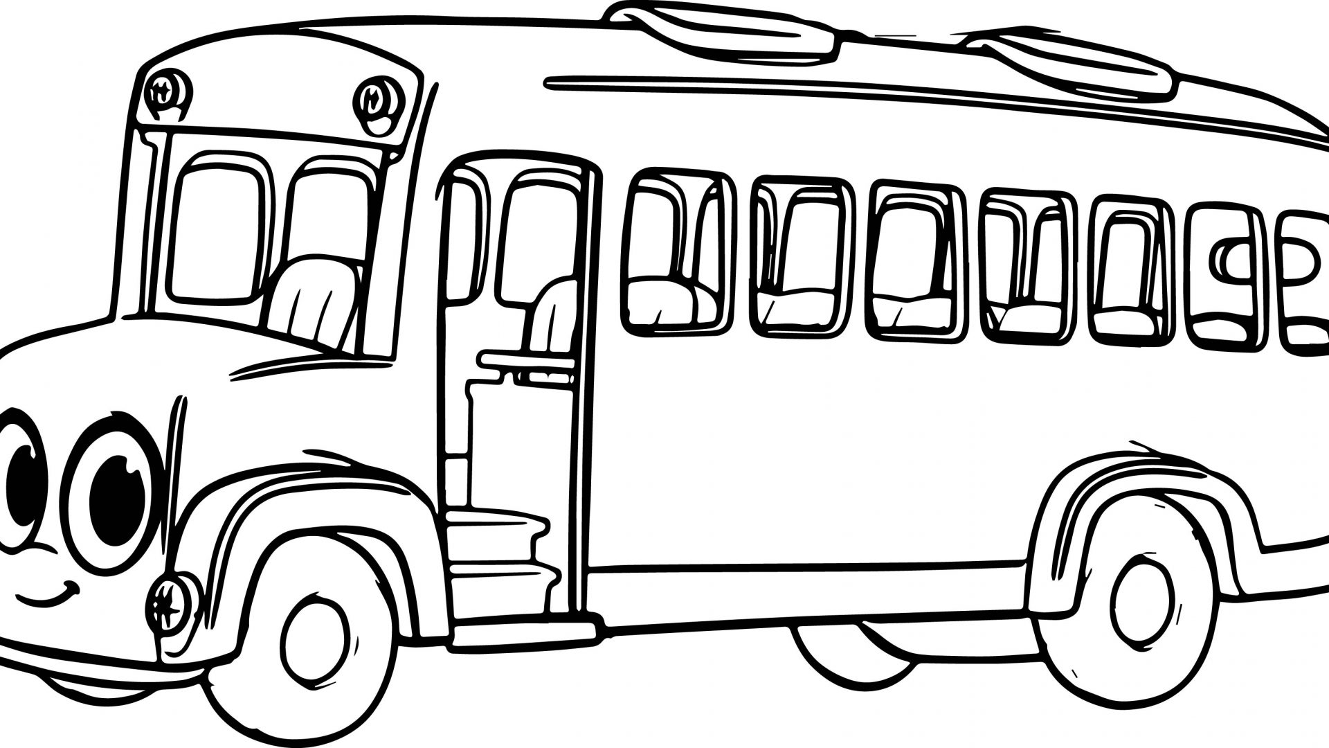 1920x1080 Fresh School Bus Coloring Page Free Printable Pages In Auto Market
