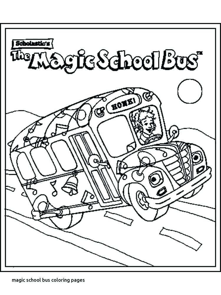 750x1000 Magic School Bus Coloring Page Coloring Pages School Bus For Magic