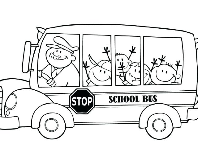 640x480 School Bus Coloring Page Printable Printable School Bus Coloring