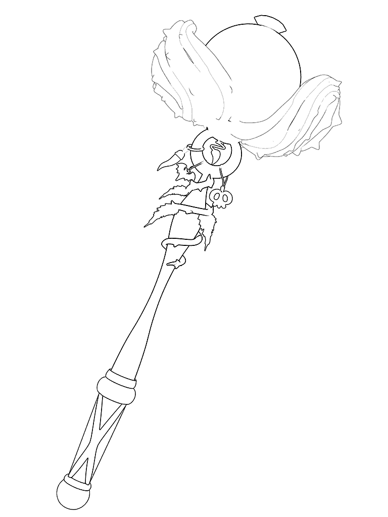 768x1024 Vicky's Magic Wand To Color