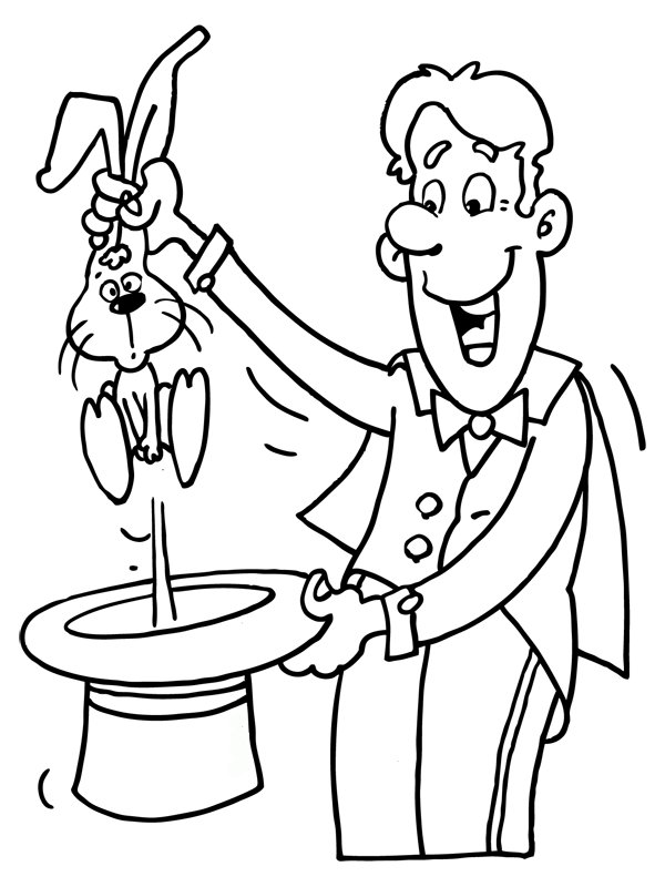 600x800 Theme Magician Coloring Pages ~ Juf Milou