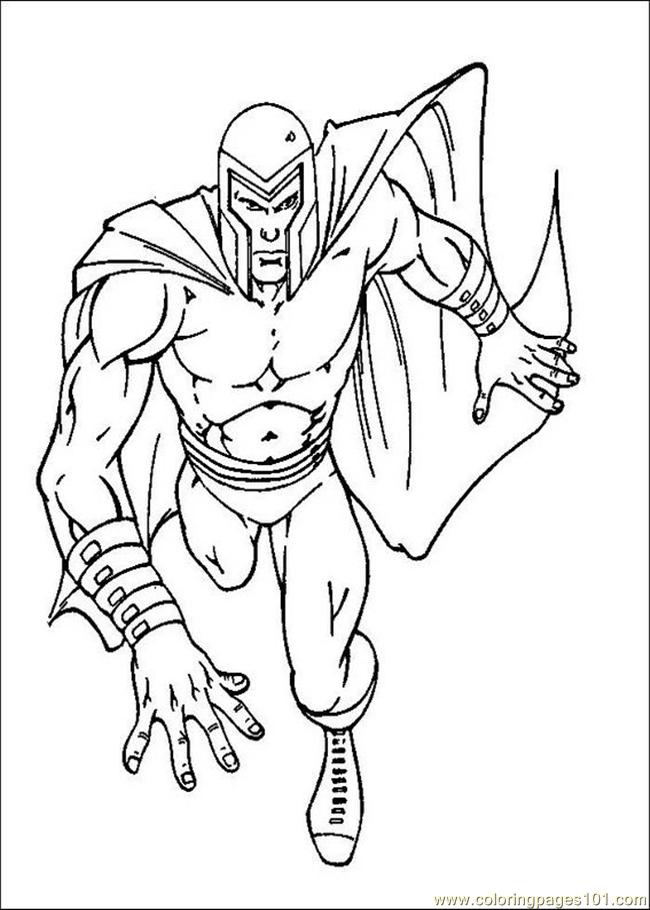 650x910 X Men Coloring Pages Magneto