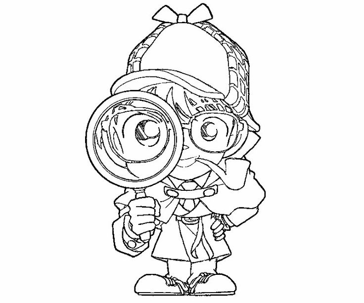 Magnifying Glass Coloring Page