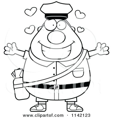 Mail Carrier Coloring Page
