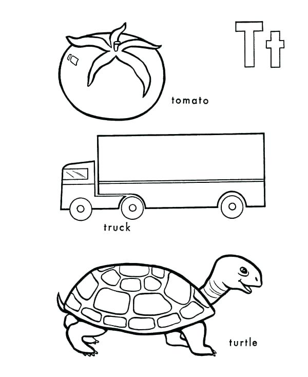 600x734 Letter T Coloring Pages Alphabet Letter T Coloring Page Free