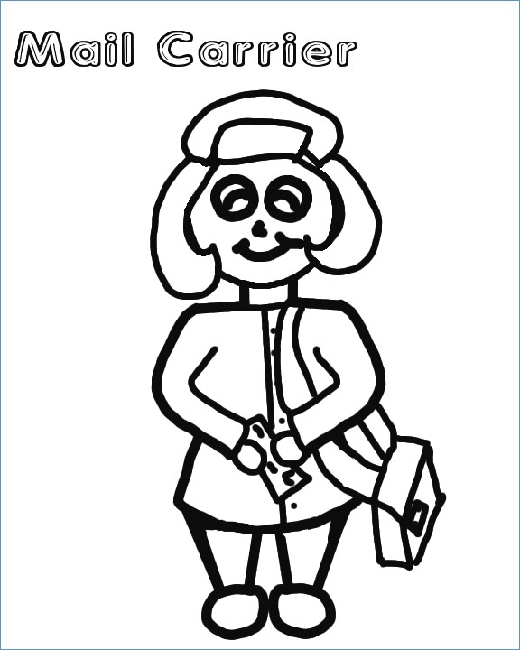 576x720 Hello Kitty Reading Mail Coloring Page