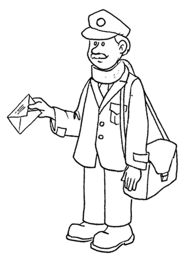 Mail Coloring Page