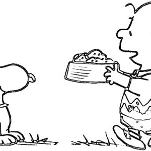 300x300 Charlie Brown Pet Snoopy Got A Lot Of Mail Coloring Page Charlie