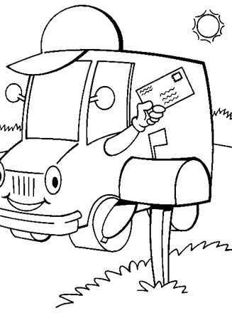 327x440 Vehicles Coloring Page