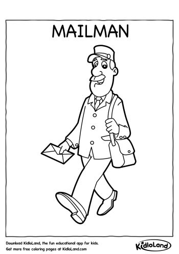350x495 Mailman Coloring Page Free Printables For Your Kids