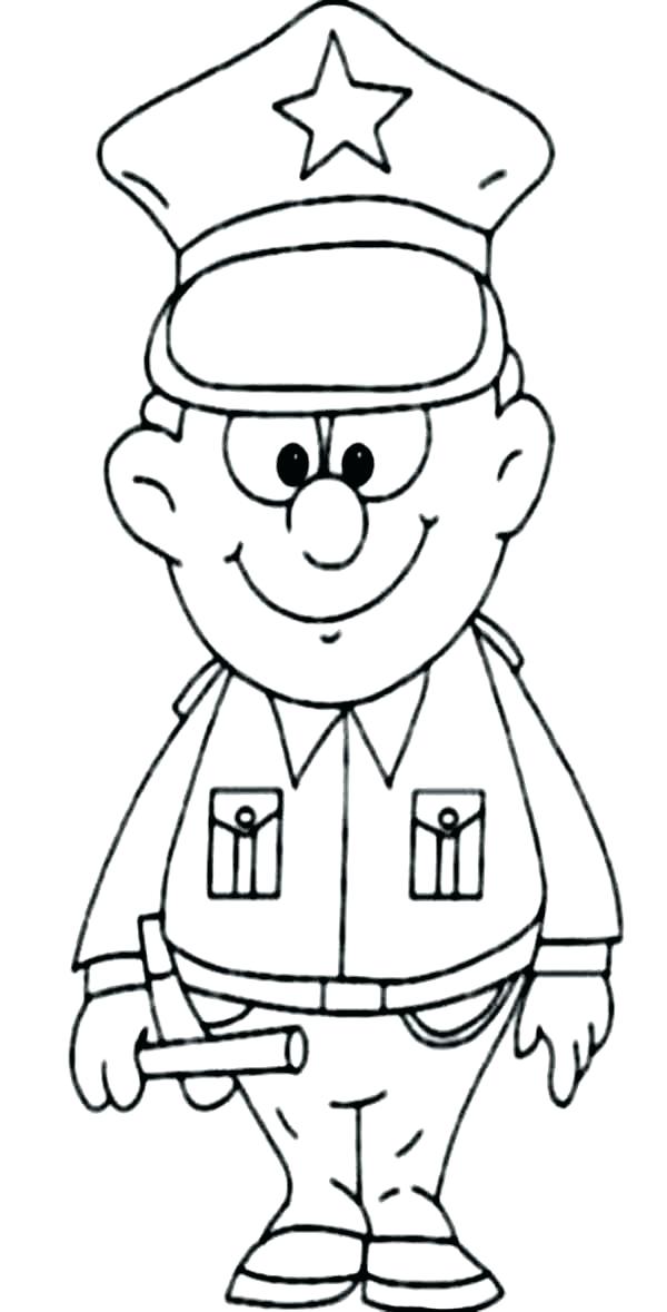 600x1179 Police Officer Coloring Pages