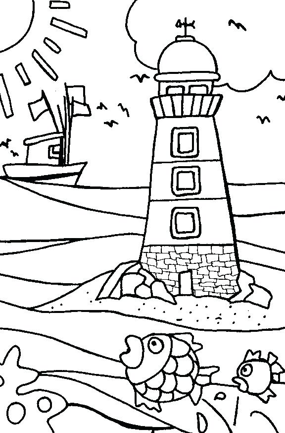 576x873 Fresh Lighthouse Coloring Pages For Click To See Printable Version