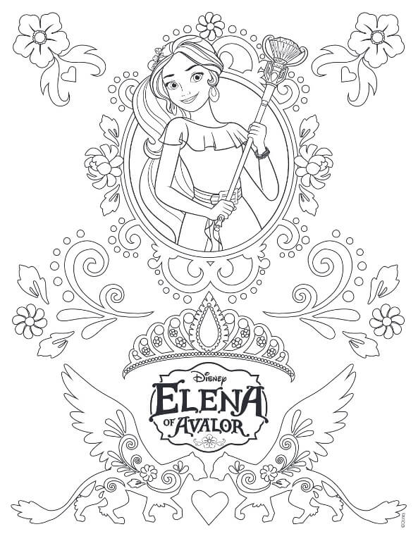 593x768 40 Printable Elena Of Avalor Coloring Pages
