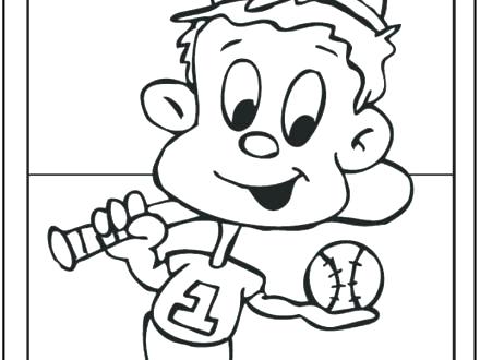 440x330 Major League Baseball Team Logo Coloring Pages To Print Bat