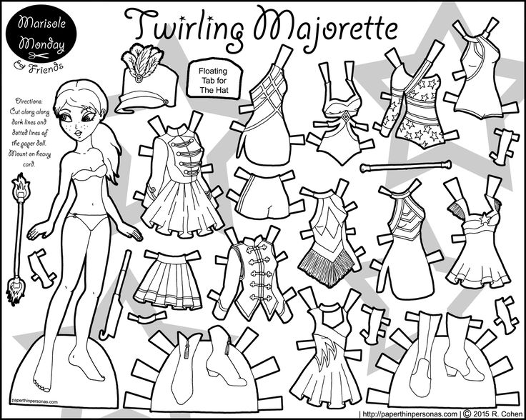 Majorette Coloring Pages