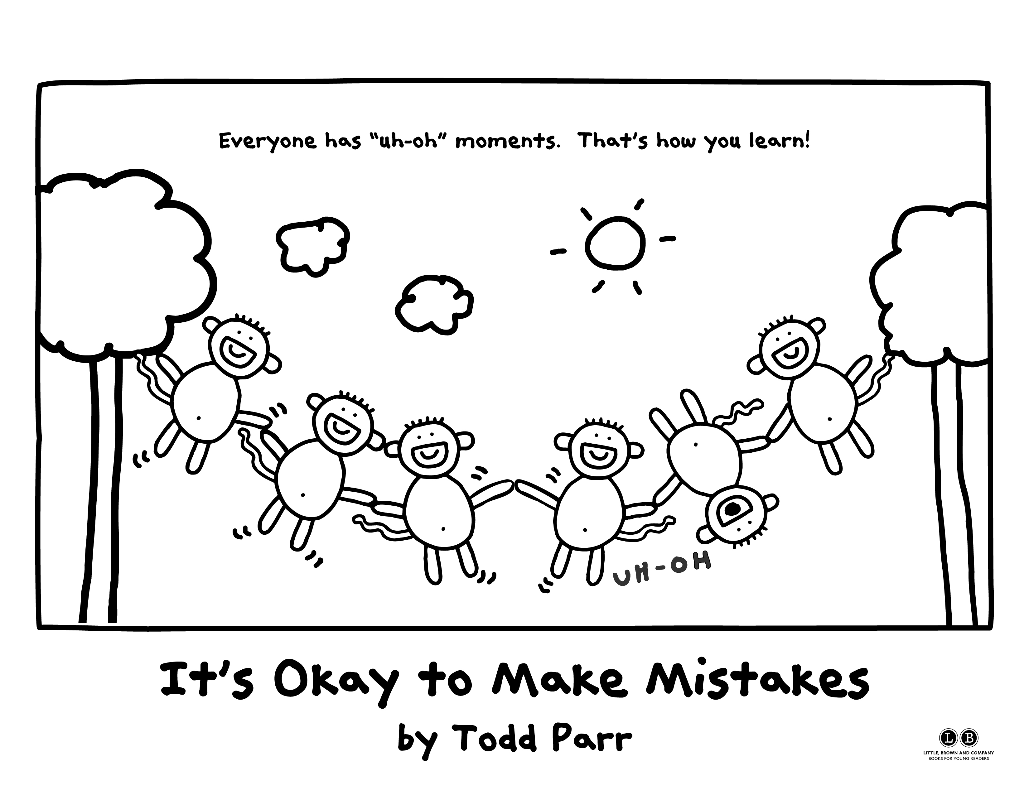 3300x2550 Coloring Pages! From It' Okay To Make Mistakes By Todd Parr