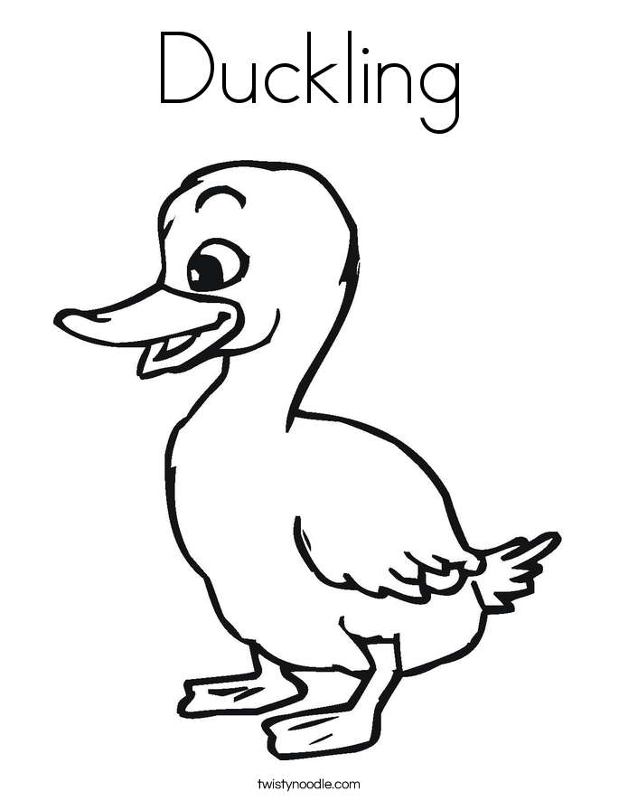 685x886 Duckling Coloring Pages