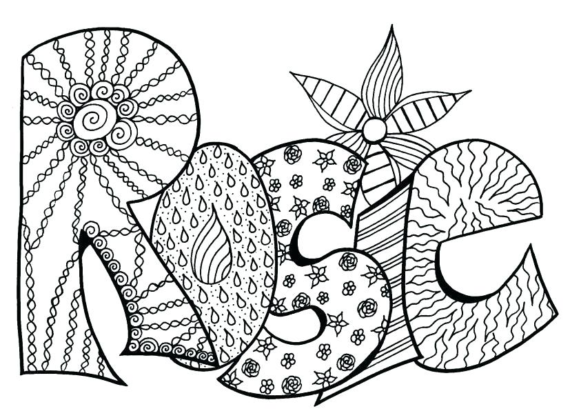 827x609 Make Your Own Name Coloring Pages Color In Page Gener