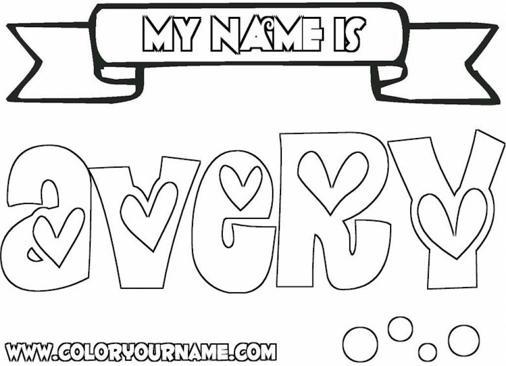 1024x740 Make Your Own Coloring Pages With Your Name On It Coloring Pages