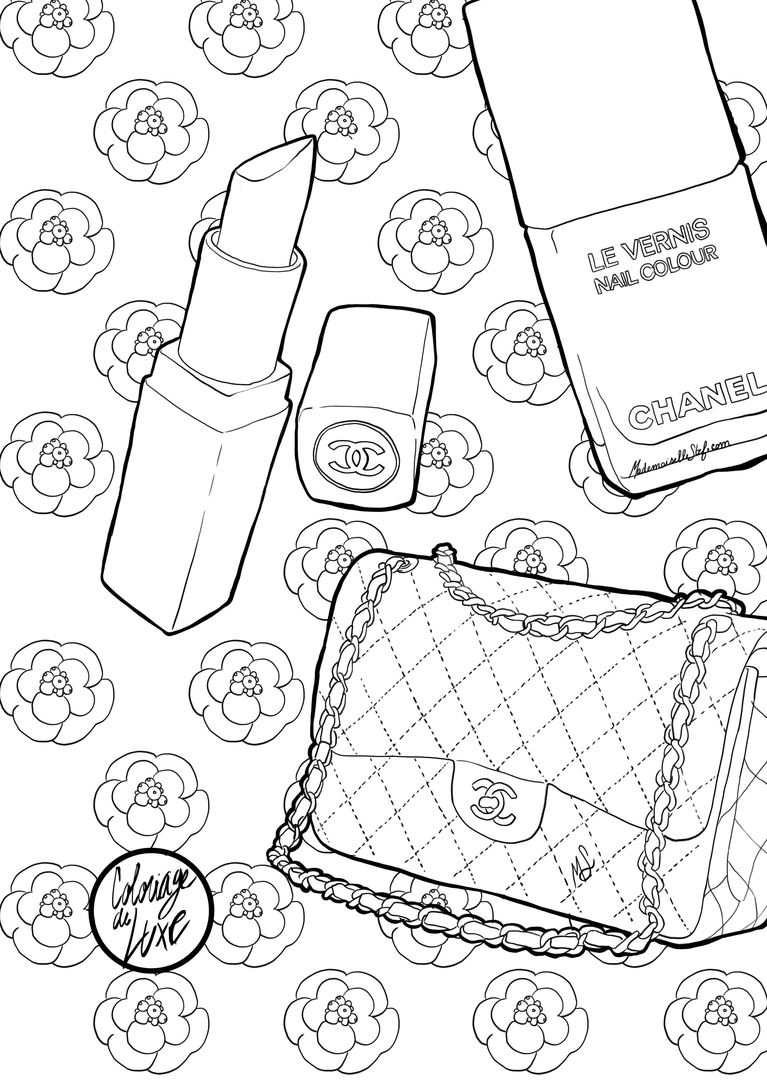 Makeup Coloring Pages
