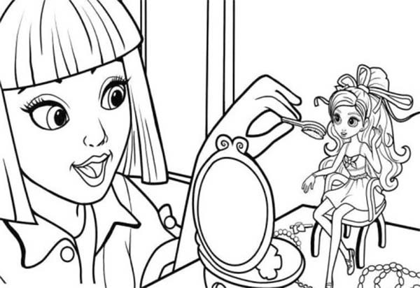 600x412 Make A Coloring Page Vanessa Doing Make Up On Barbie Thumbelina