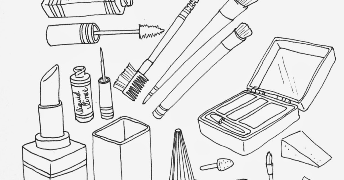 Makeup Coloring Pages To Print