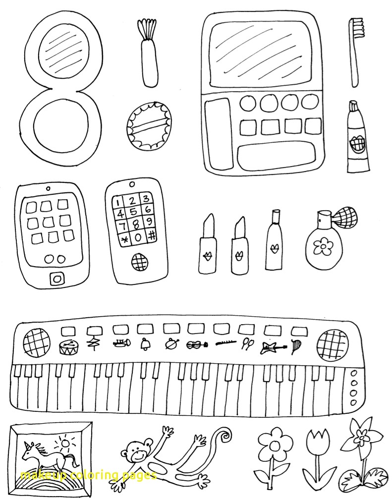 791x1015 Makeup Coloring Pages With Makeup Coloring Pages To Print