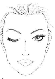 Makeup Face Coloring Pages