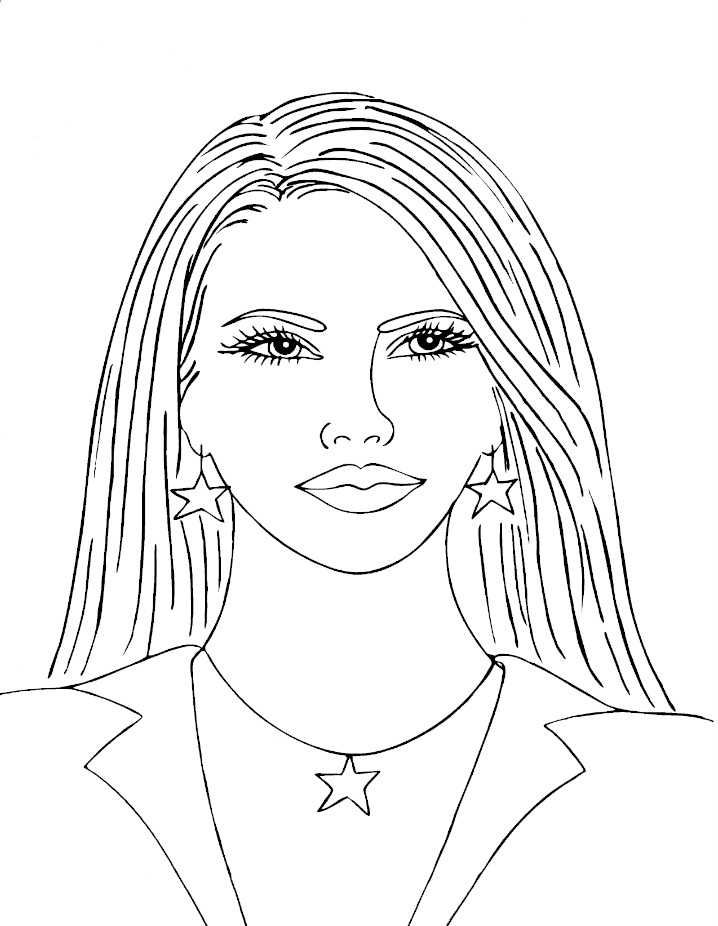718x926 Printable Coloring Pages Make Up