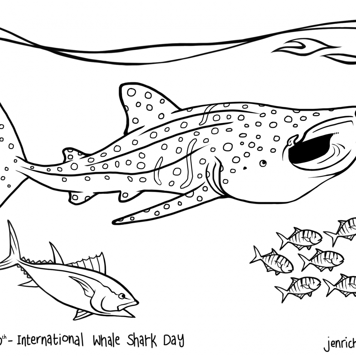 Mako Shark Coloring Page